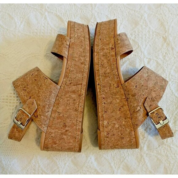 Corso Como Fairen Platform Wedge Natural Cork Sandal - 8.5M - Picture 3 of 11